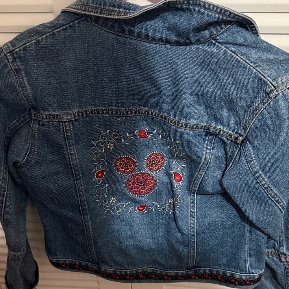 Disney Mickey Embroidered Denim Jacket